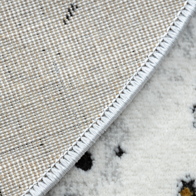 Kusový koberec Allure 1963 white/gold kruh č.9