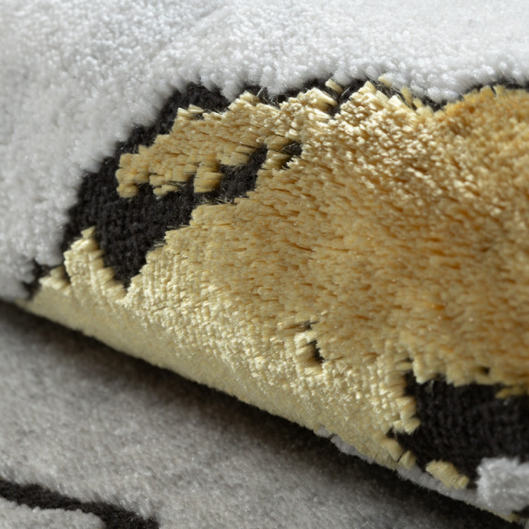 Kusový koberec Allure 1963 white/gold kruh č.11