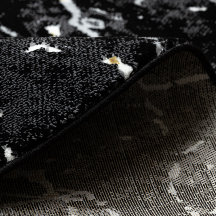 Kusový koberec Allure 1963 black/gold kruh č.3