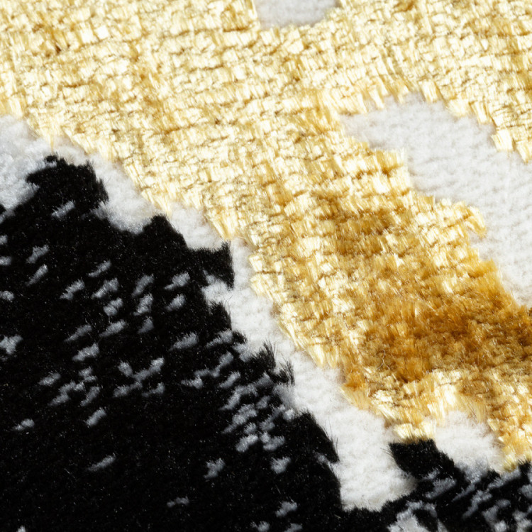 Kusový koberec Allure 1963 black/gold kruh č.4