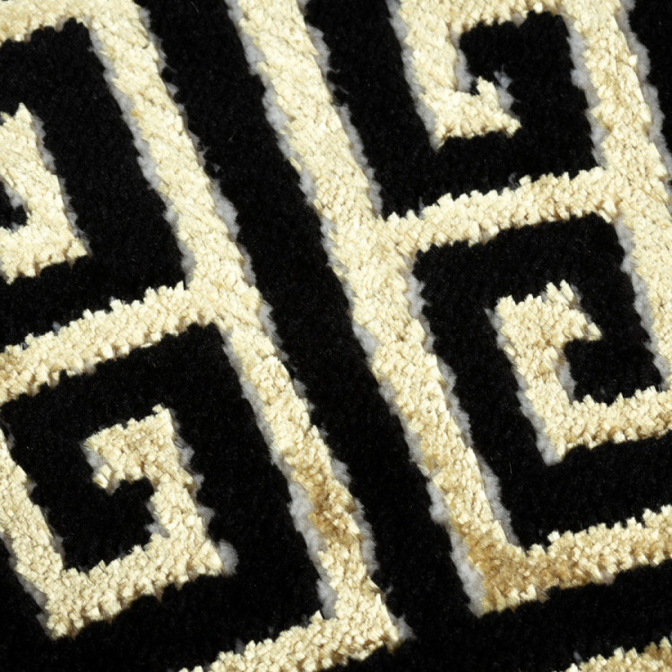 Kusový koberec Allure 1968 black/gold kruh č.3