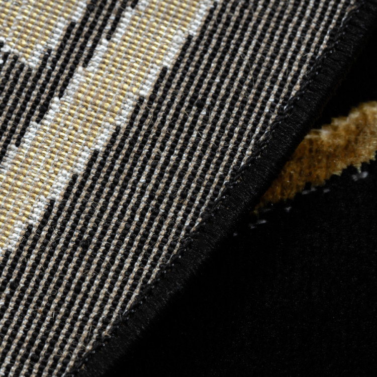 Kusový koberec Allure 1968 black/gold kruh č.7