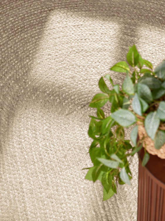 Kusový koberec Jute Braided 106007 Ivory ovál č.9