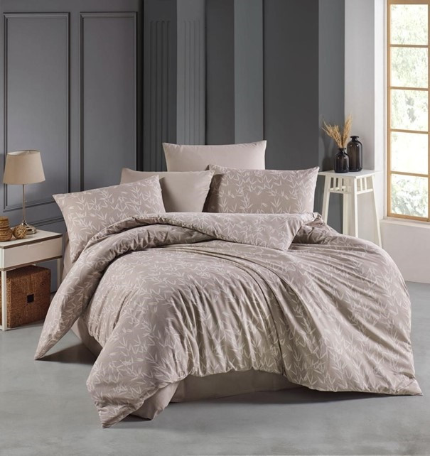 Povlečení bavlna RÁKOS MOCCA 140x200 cm a 70x90 cm č.1