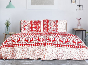 Povlečení VÁNOČNÍ JELEN červený 140x200 a 70x90 cm