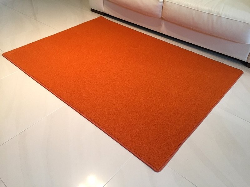 Kusový koberec Eton oranžový č.1