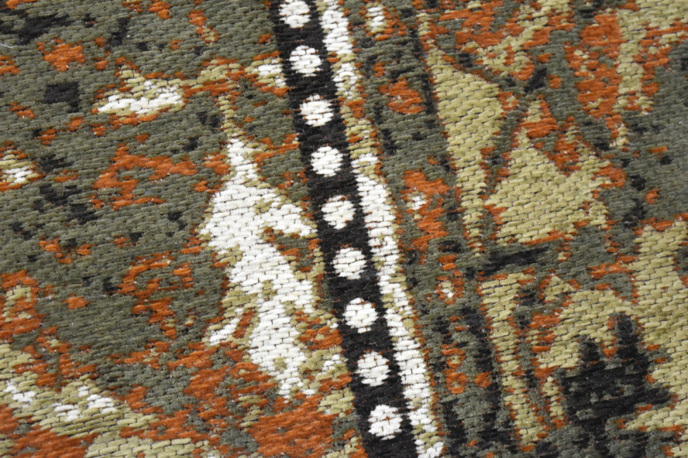 Ručně tkaný bavlněný koberec Uttarpradesh Masala č.5