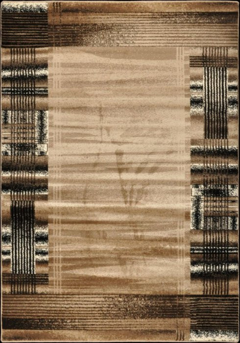 Kusový koberec Metal 670A d.beige/d.beige - 80 x 150  cm č.1