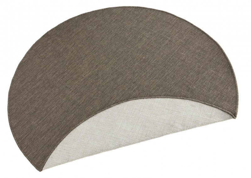 Kusový koberec Twin-Wendeteppiche 103099 braun creme kruh č.3