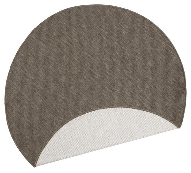 Kusový koberec Twin-Wendeteppiche 103099 braun creme kruh č.4