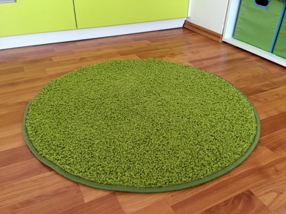 Kusový koberec Color shaggy zelený č.2