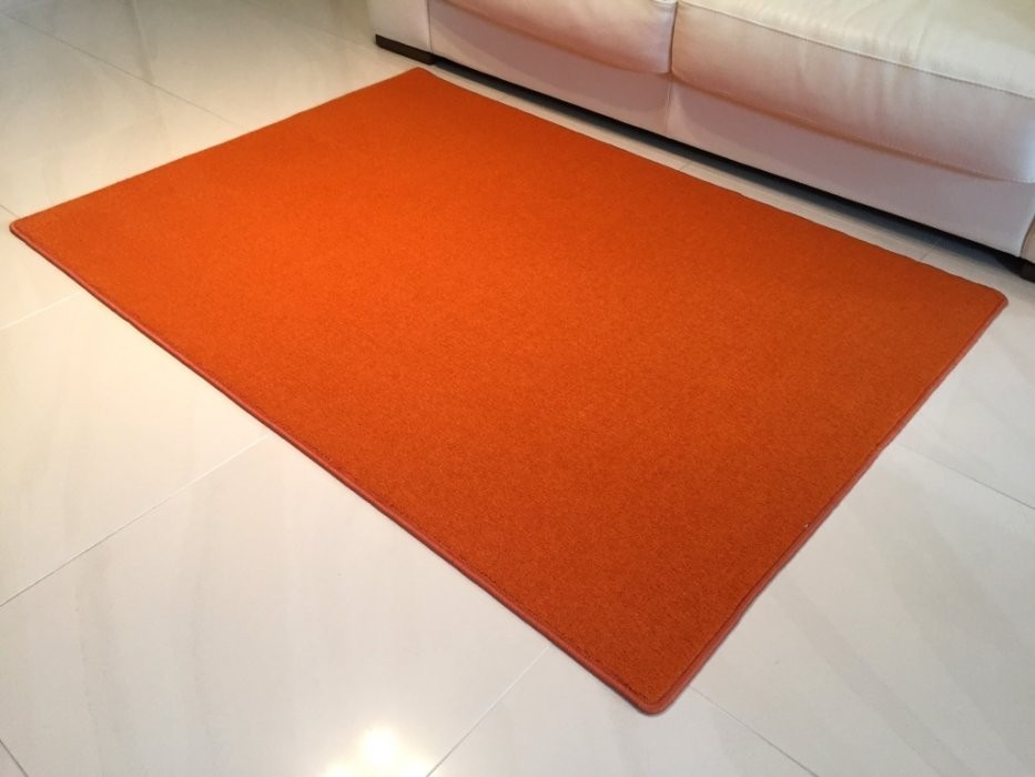 Kusový oranžový koberec Eton č.5
