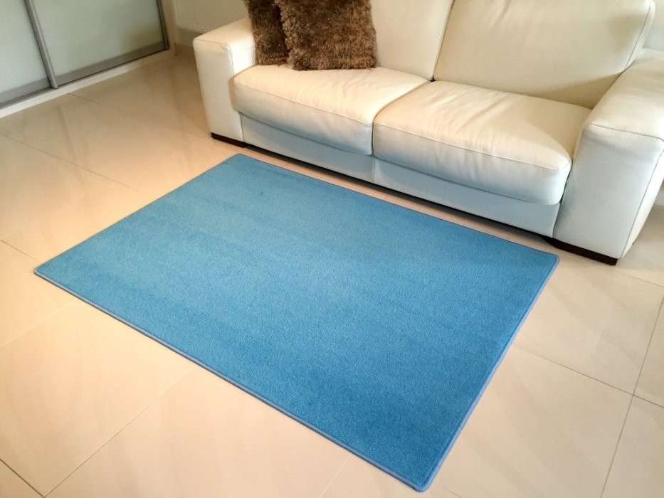 Kusový světle modrý koberec Eton - 57 x 120 cm č.2