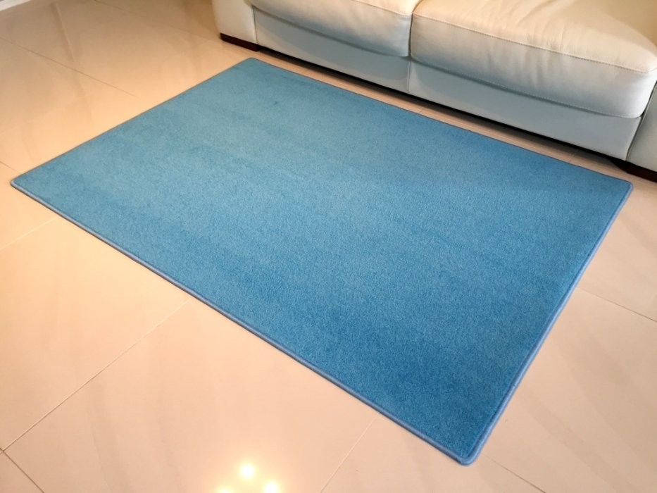 Kusový světle modrý koberec Eton - 57 x 120 cm č.3