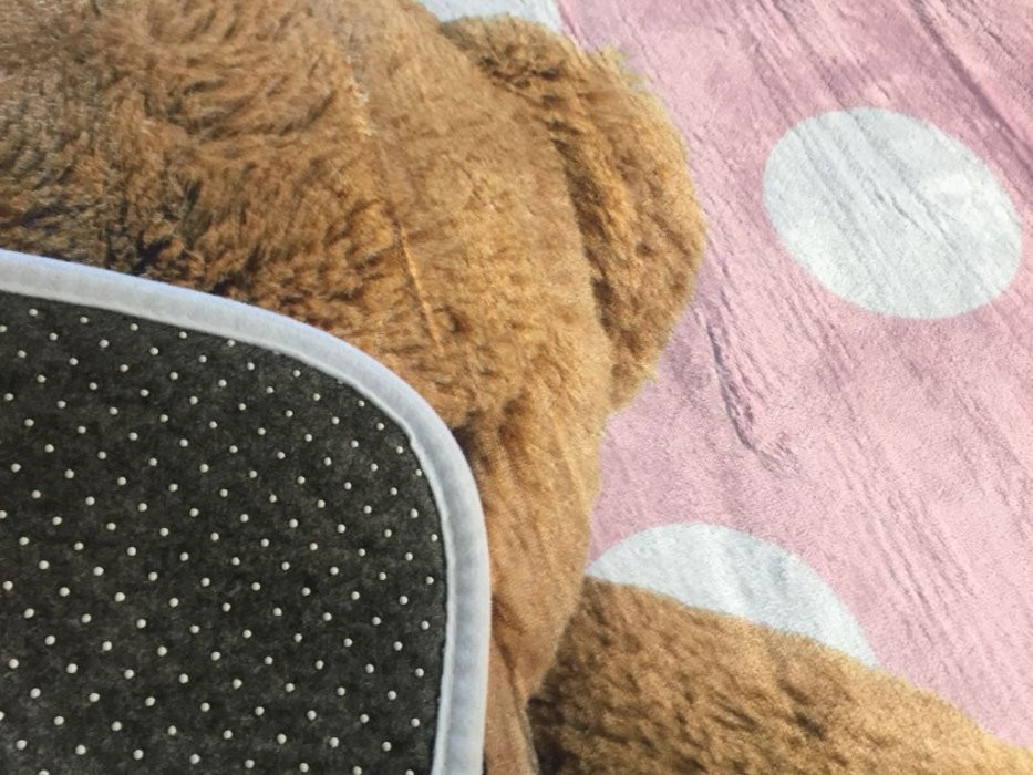 Dětský koberec Ultra Soft Medvídek růžový 130x180 cm č.2