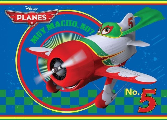 Dětský koberec Disney Planes 03 Number 5 č.1