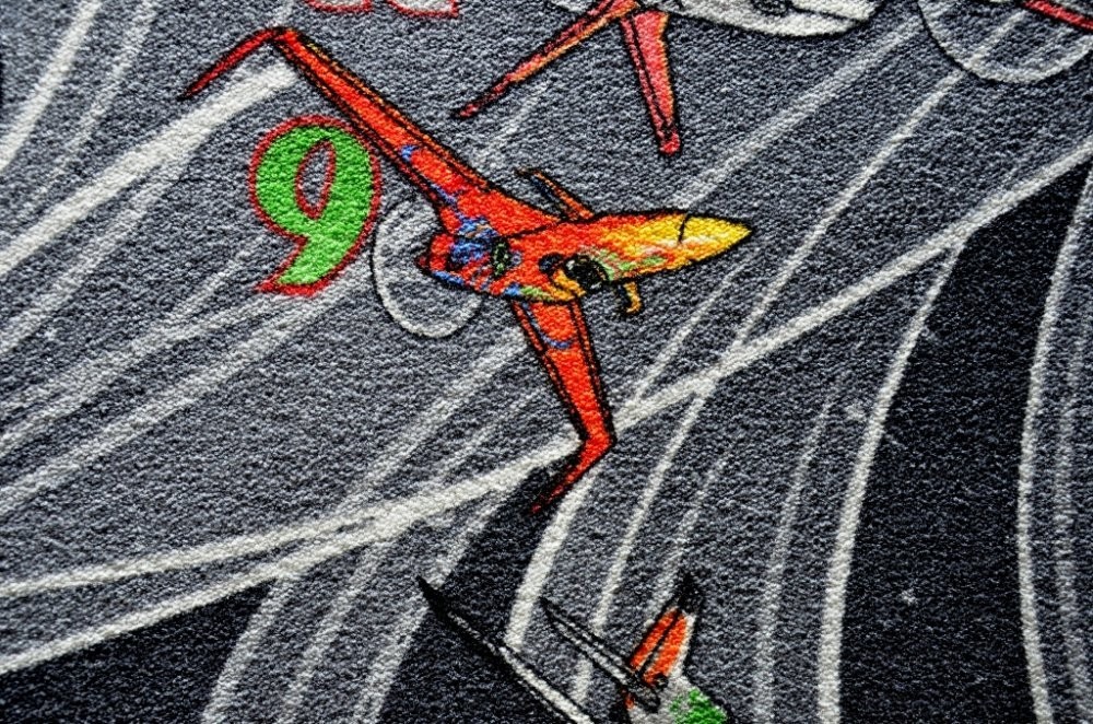Dětský koberec Planes šedý - 133 x 133 cm č.5