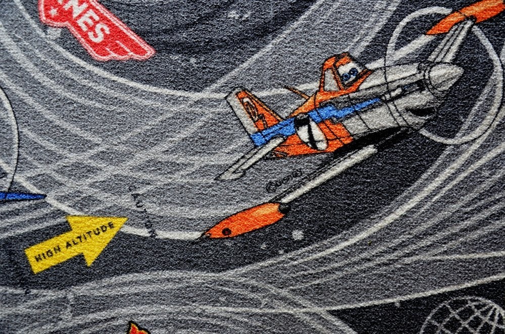 Dětský koberec Planes šedý - 133 x 133 cm č.8