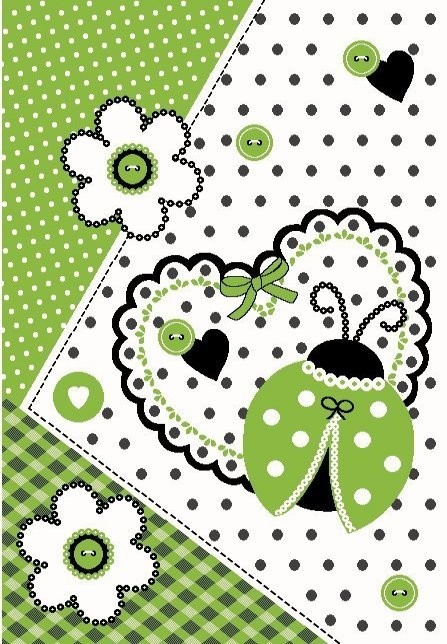 Dětský koberec Happy 1801 green - 200 x 290 cm č.1