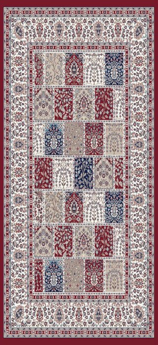 Kusový koberec Silkway 4214A red č.1