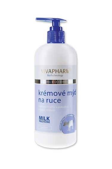 VIVAPHARM Kozí krémové mýdlo na ruce 400 ml č.1