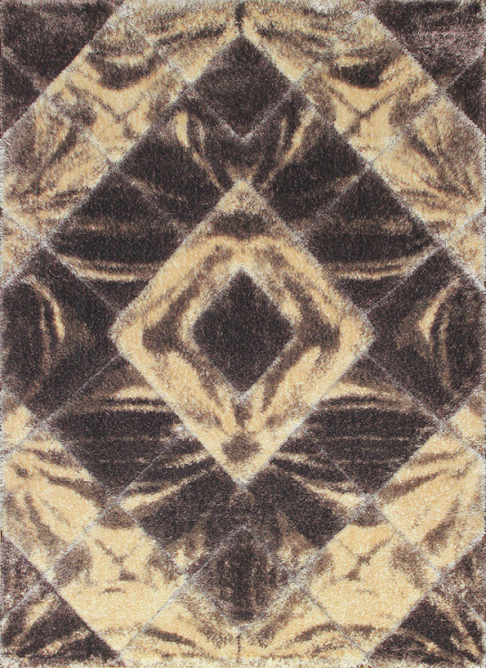 Kusový koberec Softy 3D 2212 White Brown č.1