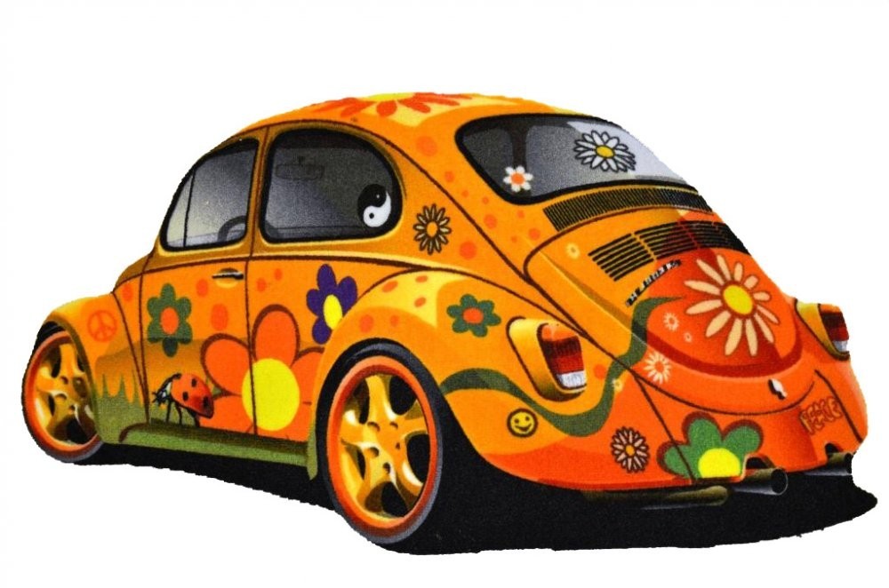 Koberec VW Brouk Beetle žlutý č.2