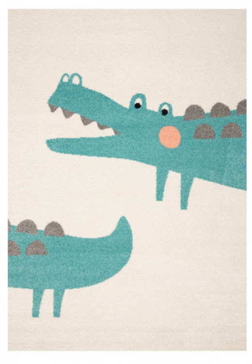 Dětský kusový koberec Vini 103481 Crocodile Jim 120x170 cm č.1