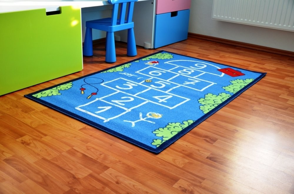 Dětský koberec Skákací panák modrý - 100x150 cm č.6