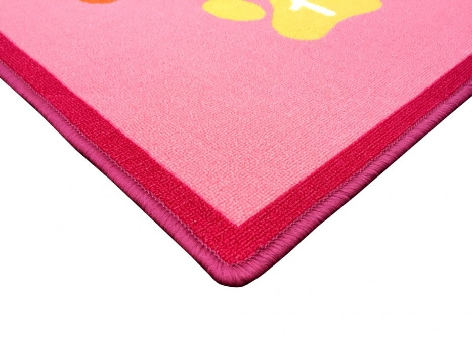 Dětský koberec Skákací panák růžový kočka č.4