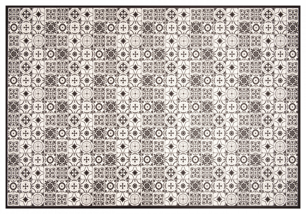 Protiskluzová rohožka Vinyl Mat 103233 Black white č.1