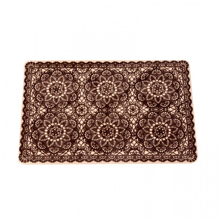 Prostírání krajka PVC, černé 30x44,5 cm č.1