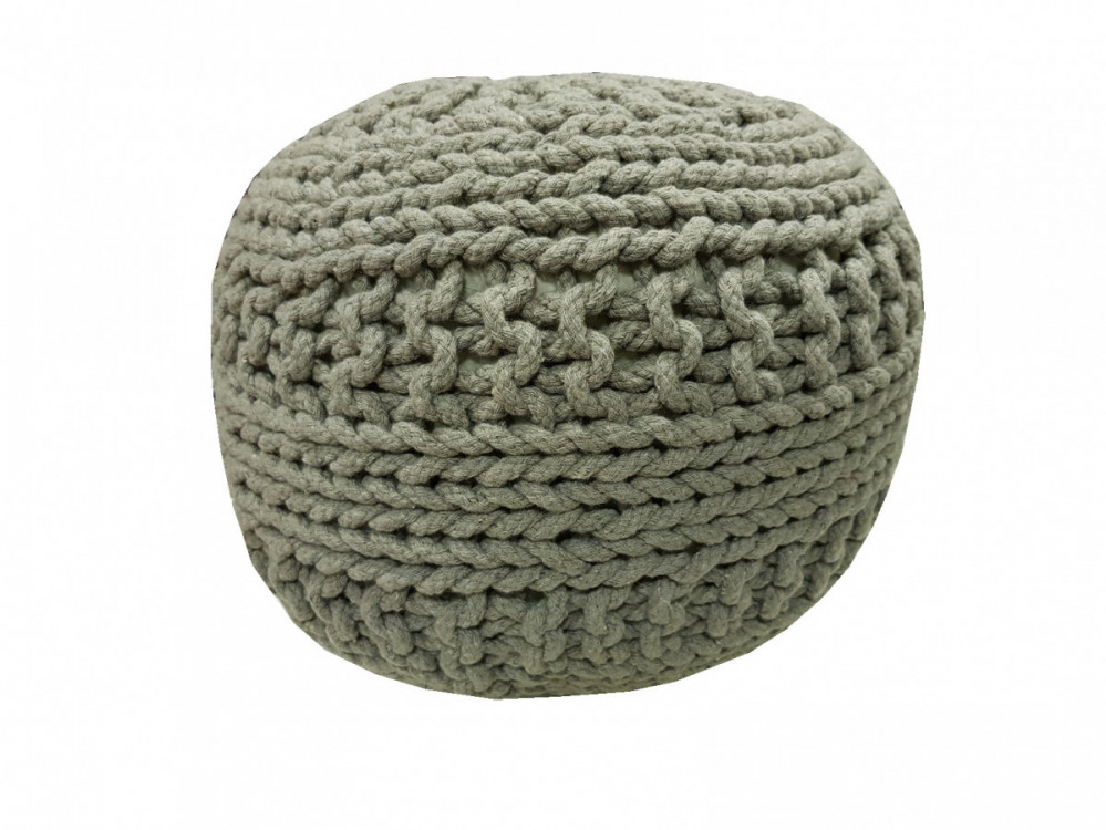 MEGA AKCE: Sedací vak TEA POUF 35 šedý č.1