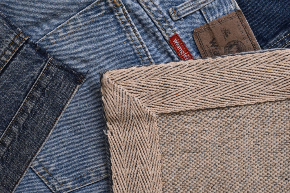 Ručně vyrobený kusový koberec Jeans Collage č.5