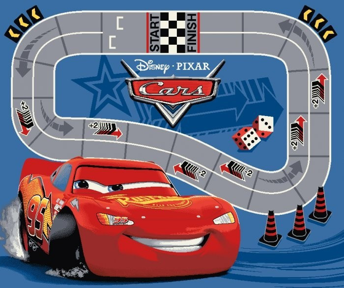 Dětský koberec Cars 22 Racetrack 95x133 cm č.1