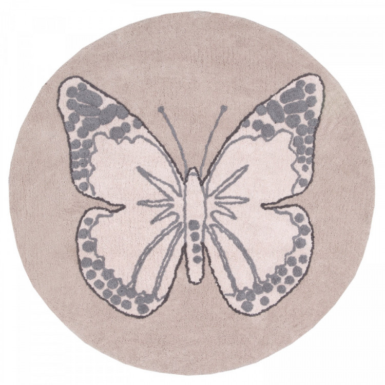 Přírodní koberec, ručně tkaný Butterfly č.1