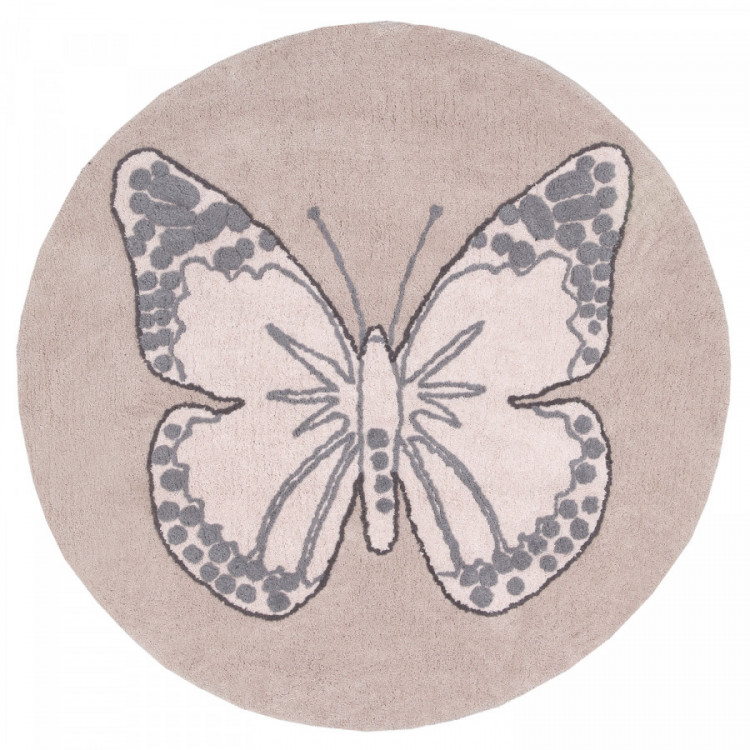 Přírodní koberec, ručně tkaný Butterfly č.1