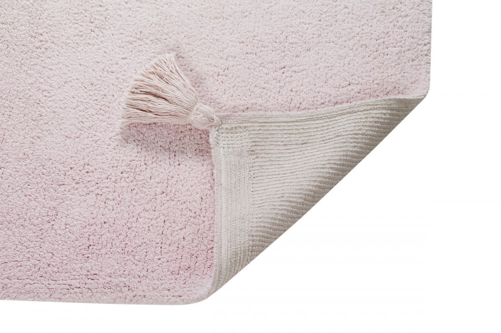 Bio koberec kusový, ručně tkaný Ombré Vanilla - Soft Pink č.2