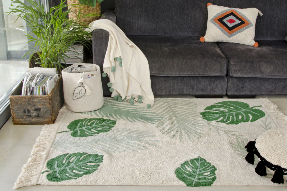 Přírodní koberec, ručně tkaný Tropical Green č.6