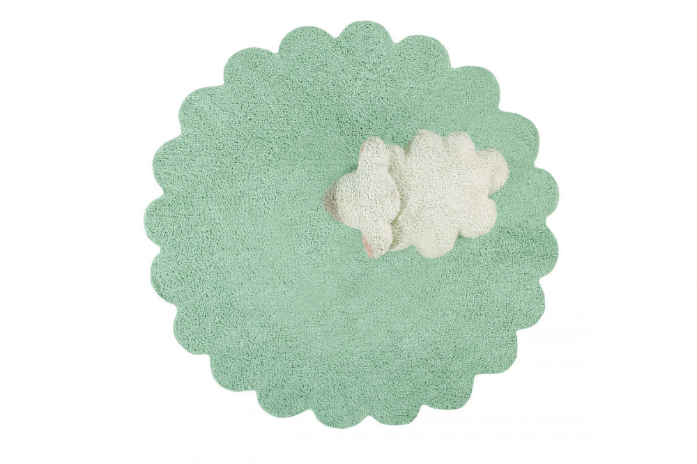 Přírodní koberec, ručně tkaný Puffy Sheep č.1