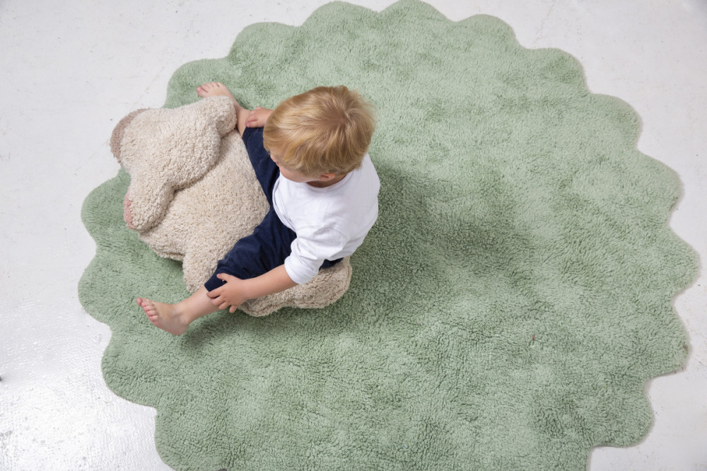 Přírodní koberec, ručně tkaný Puffy Sheep č.5