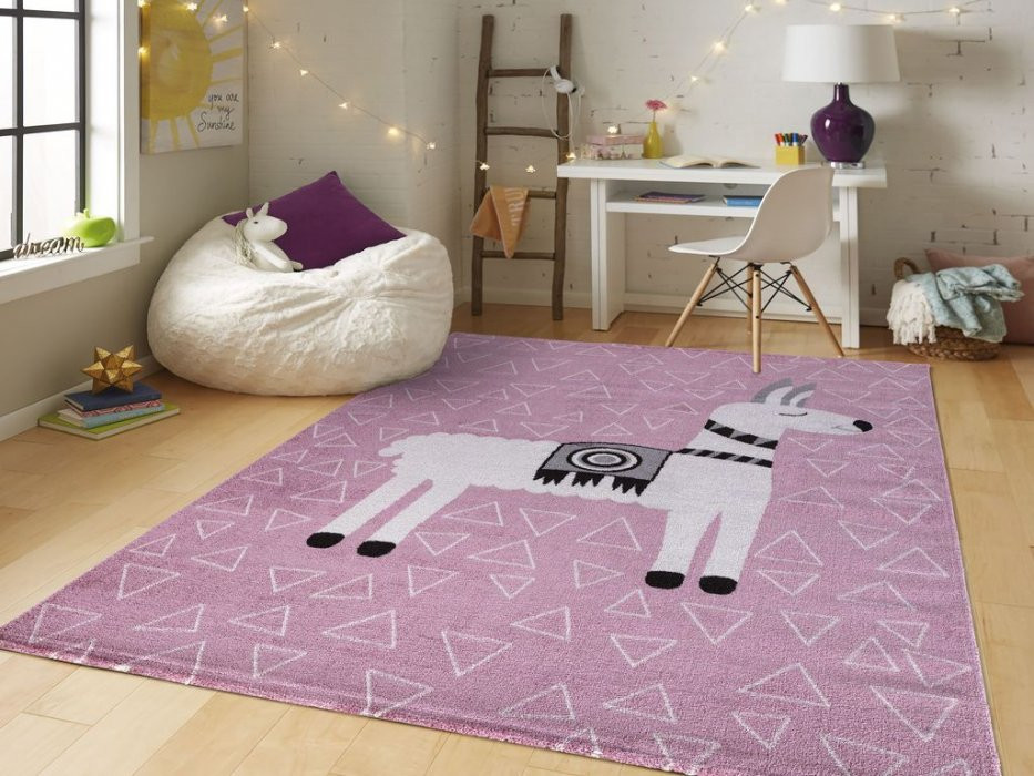 Dětský koberec Candy 153 rose - Kulatý 120 cm průměr č.3