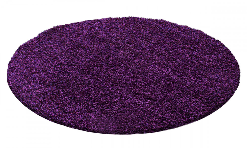 Kusový koberec Life Shaggy 1500 lila kruh č.4
