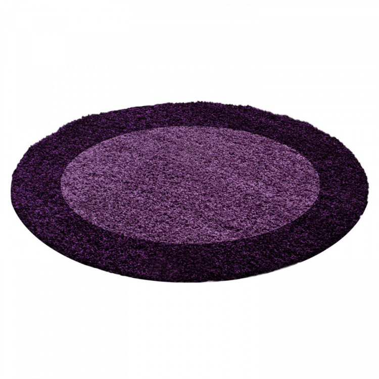 Kusový koberec Life Shaggy 1503 lila kruh  č.1