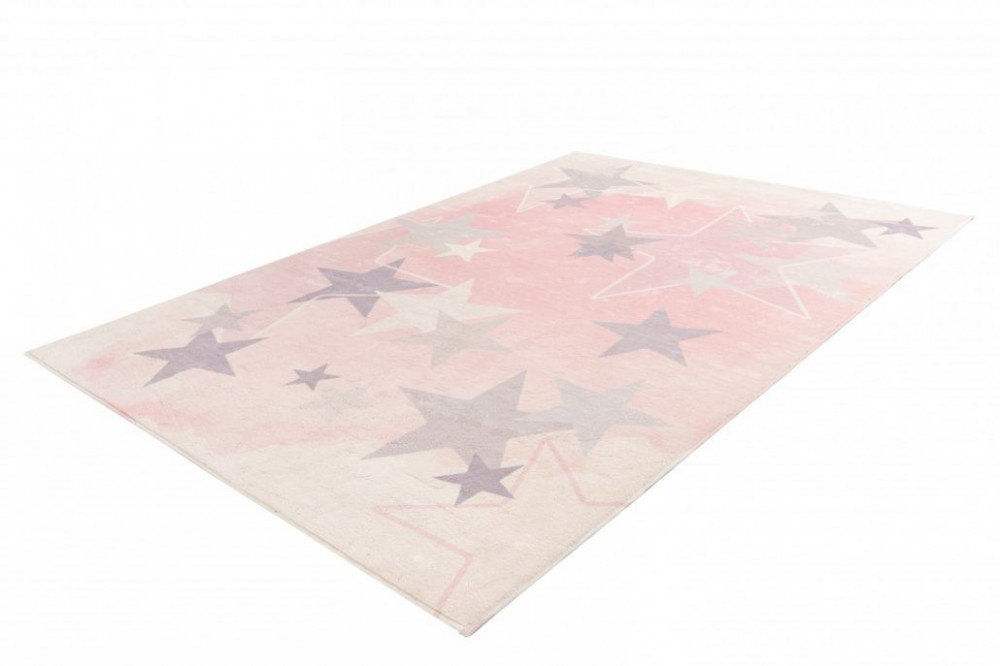 Dětský kusový koberec Stars 410 pink č.2