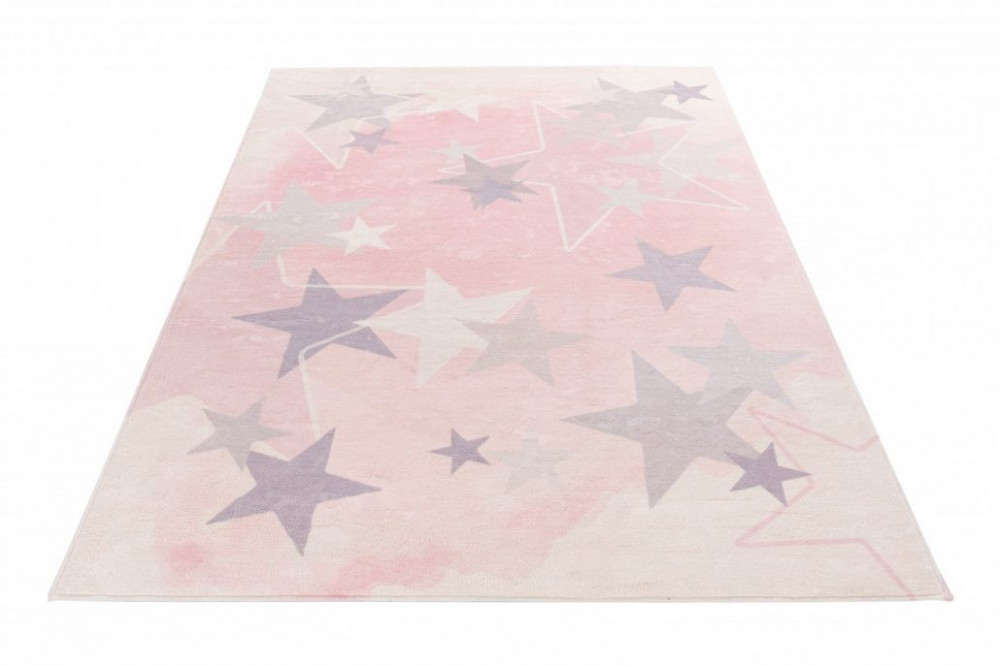 Dětský kusový koberec Stars 410 pink č.5