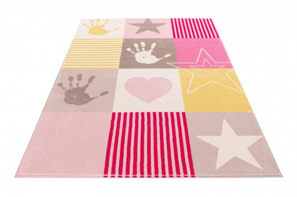 Dětský kusový koberec Stars 411 pink č.5