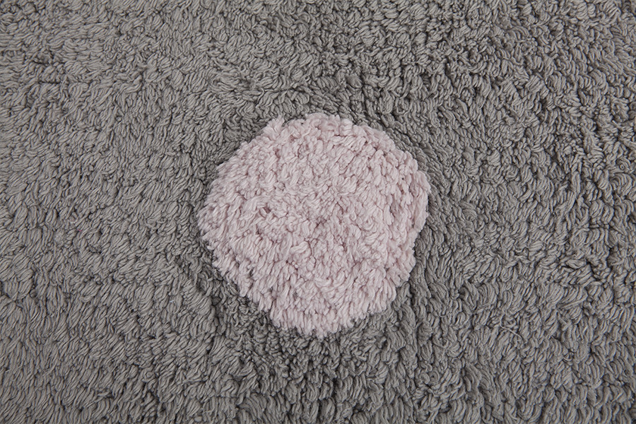 Pro zvířata: Pratelný koberec Tricolor Polka Dots Grey-Pink č.2