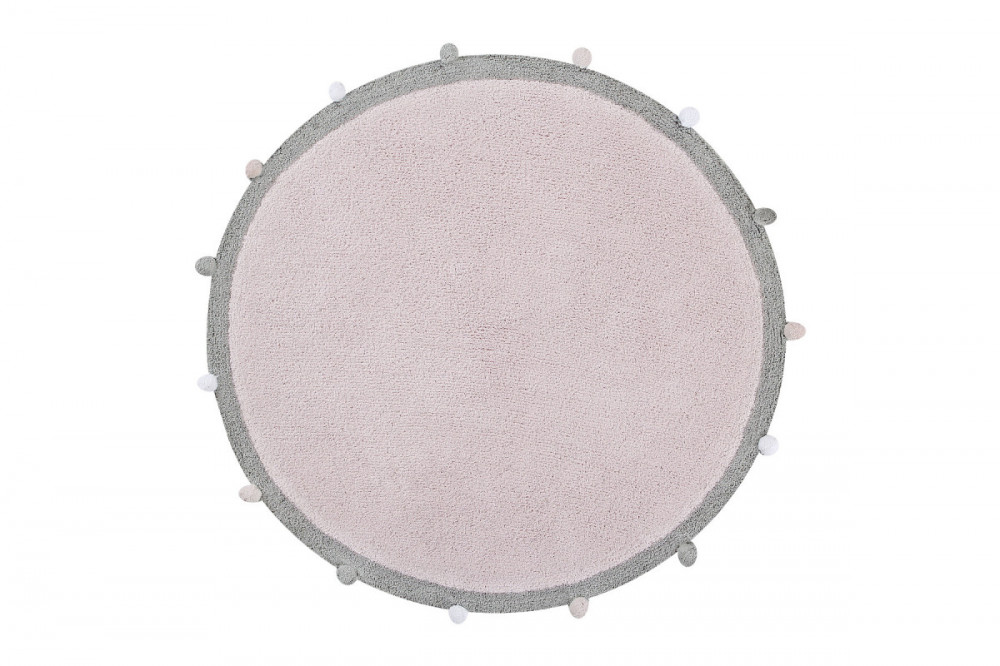 Pro zvířata: Pratelný koberec Bubbly Soft Pink kruh č.1
