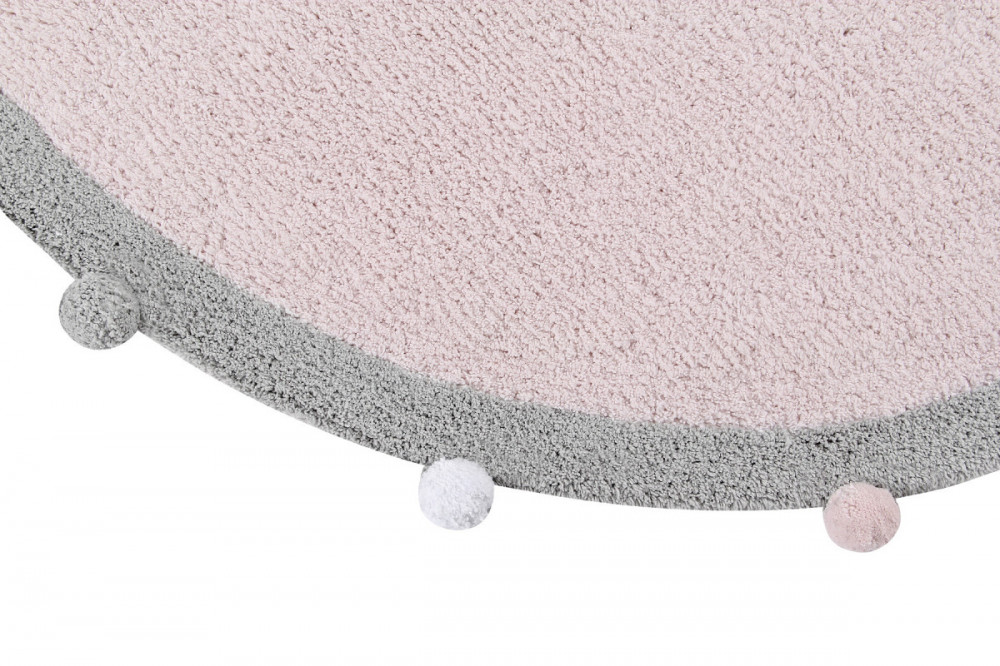 Pro zvířata: Pratelný koberec Bubbly Soft Pink kruh č.2